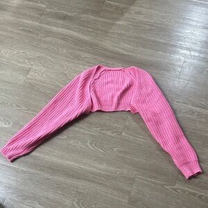 Pink Knit Bolero Shrug
